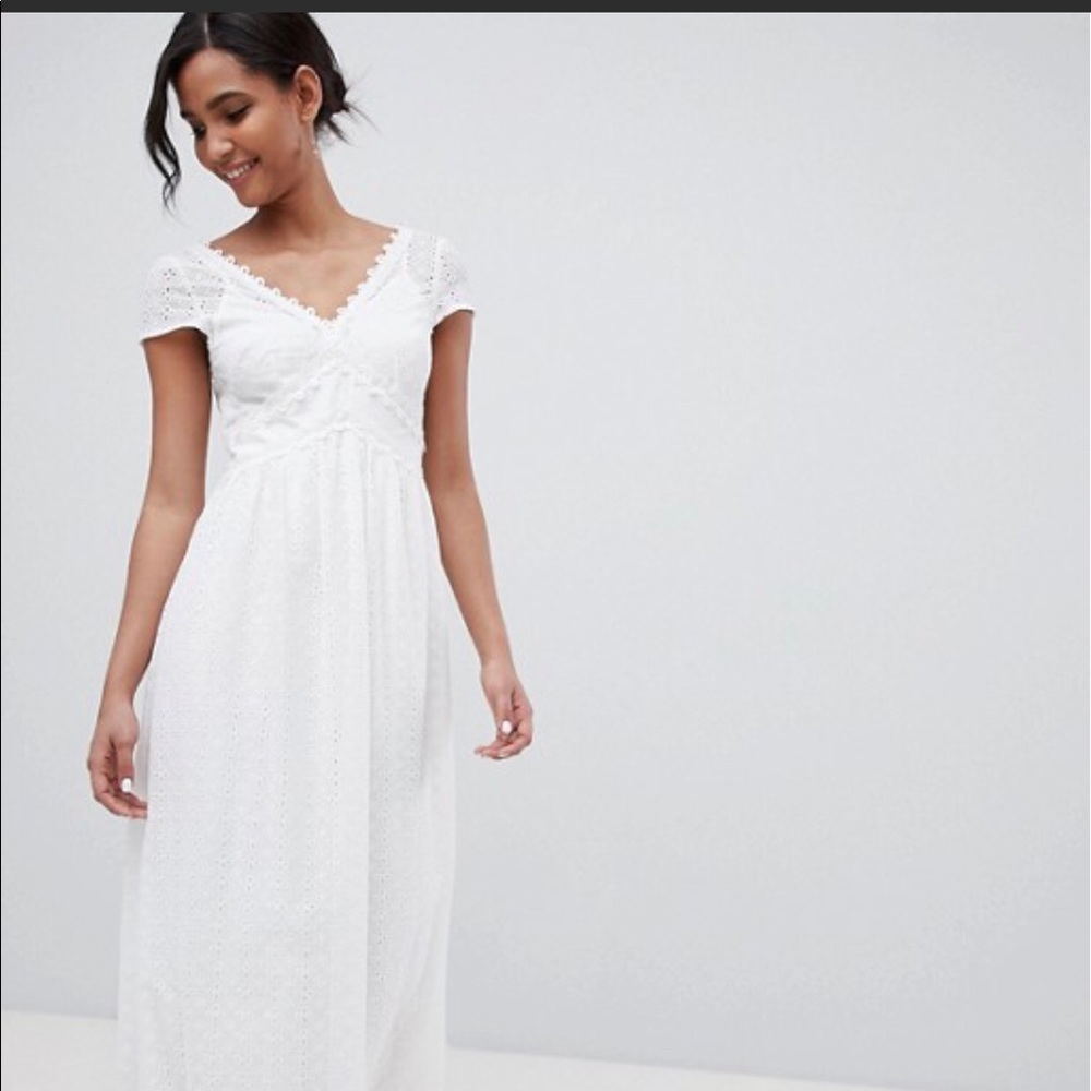 ASOS Eyelet Maxi Dress